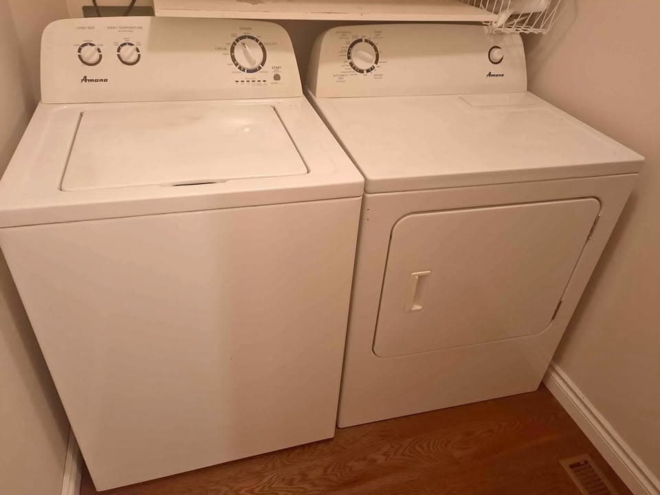 Side-by-Side Washer and Dryer Set